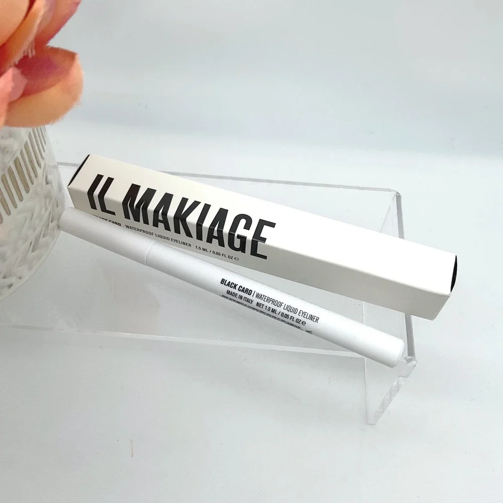 IL MAKIAGE Black Card Waterproof Liquid Eyeliner 1.5ml Black Felt Tip New in Box